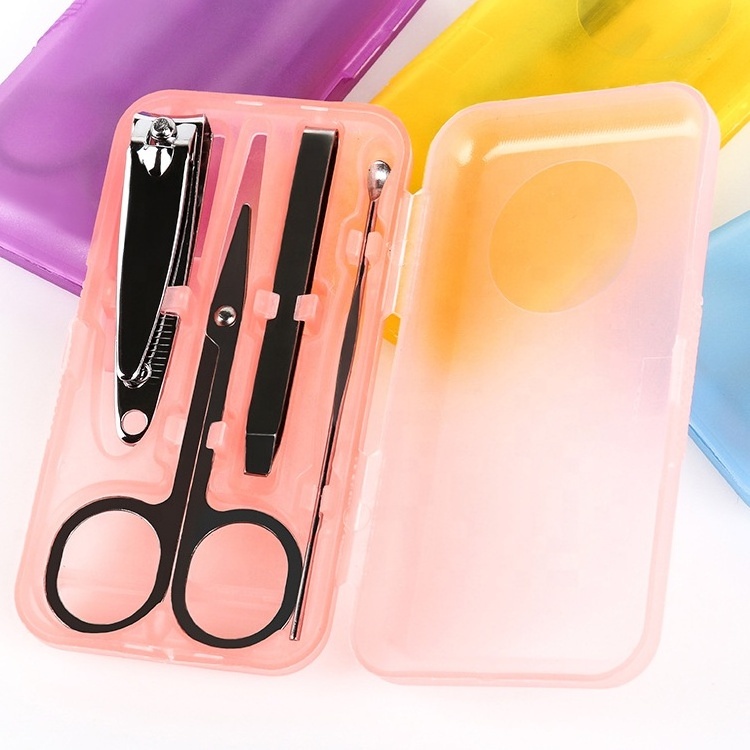 Hot Sale Cheap Nail Clipper Set Manicure Kit Stainless steel Manicure Beauty Tools 4pcs Manicure Pedicure Set Private Label