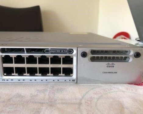 Original New 3850 Stackable 48 10/100/1000 Ethernet PoE+ ports switch WS-C3850-48P-S