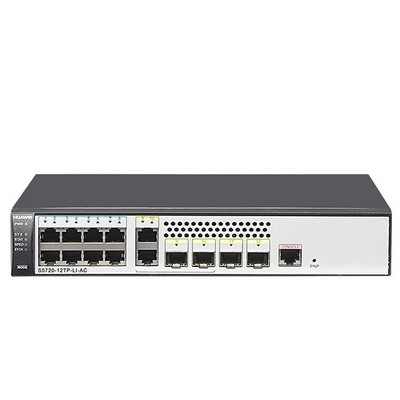 S5720-12TP-PWR-LI-AC HUAWEI Switch S5720 8 Ports PoE Ethernet Switch