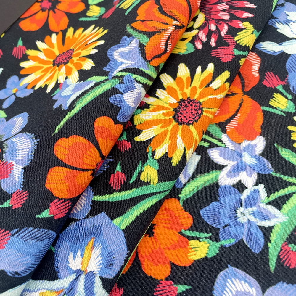 Factory Liberty Digital Customized 100% Cotton Muslin floral Print fabric for shirts