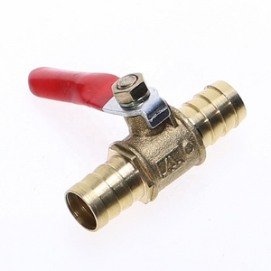 6mm-12mm Hose Barb Inline Brass Water Oil Air Gas Fuel Line Shutoff Ball Valve Pipe Fittings Pneumatic Connector Controller