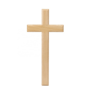 Wholesale Wood Wall Hanging Sign Plaque Wooden Cross  Christian Hanging Wooden Wall Cross for wall