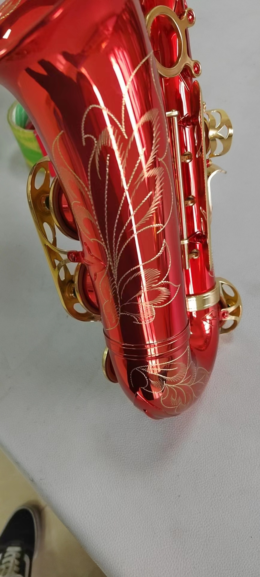 GOOD SAXOPHONE ALTO SAXOPHONE RED COLOR OEM