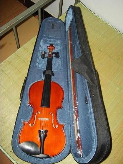 Violin 4/4 Full Size Set for Adults Beginners Students Kids,with Hard Case with Hygrometer,Violin Bow,string