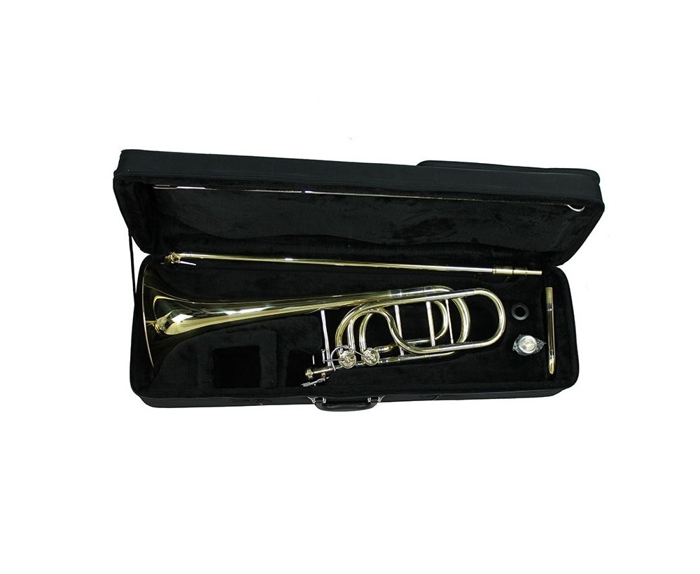 BASS TROMBONE IN Bb/F/Eb/G/D GOLD LACQUER DISTRIBUTE