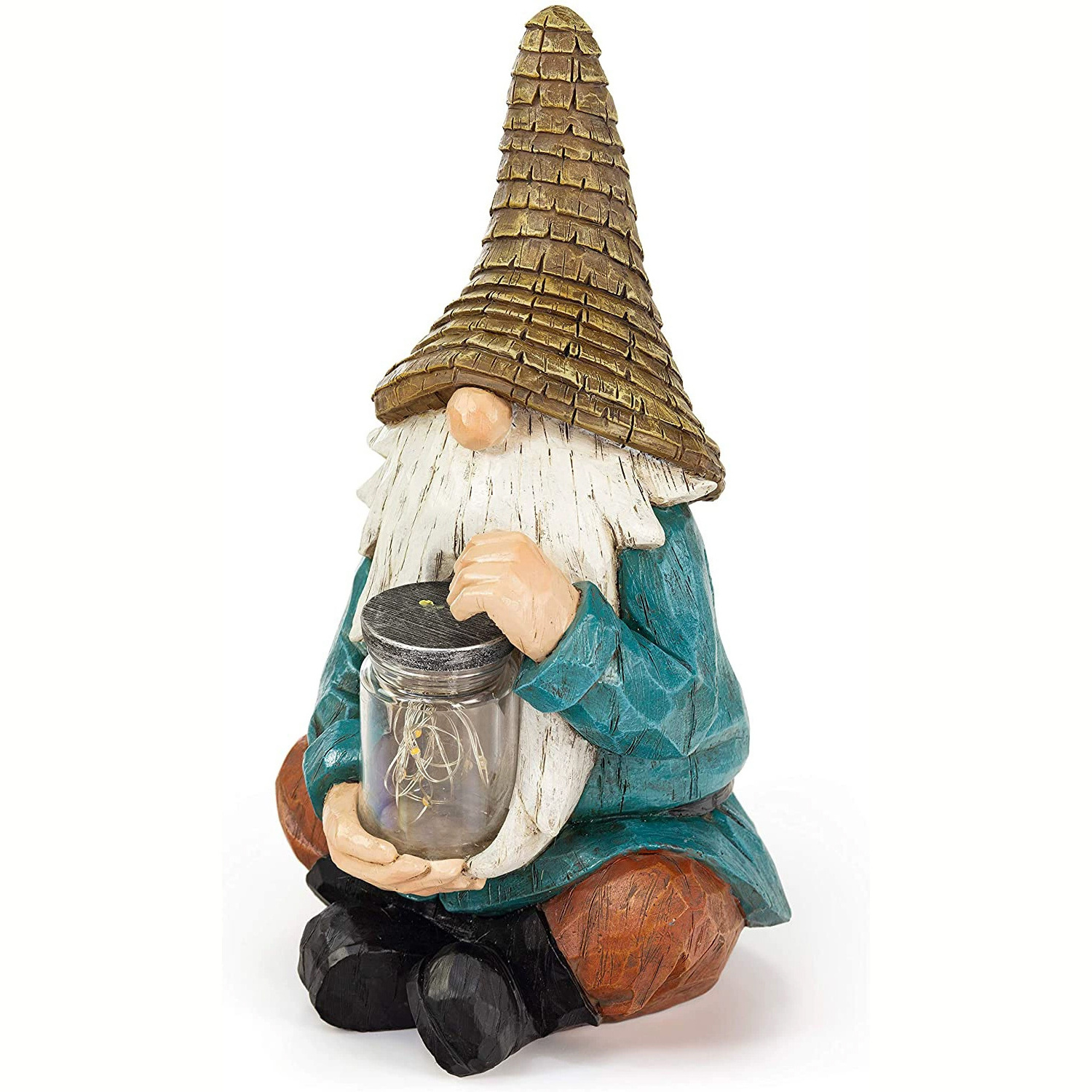 Garden Gnome Statue Resin Elf Outdoor Balcony Garden Style Ornaments Bonsai Miniature Statue Decoration