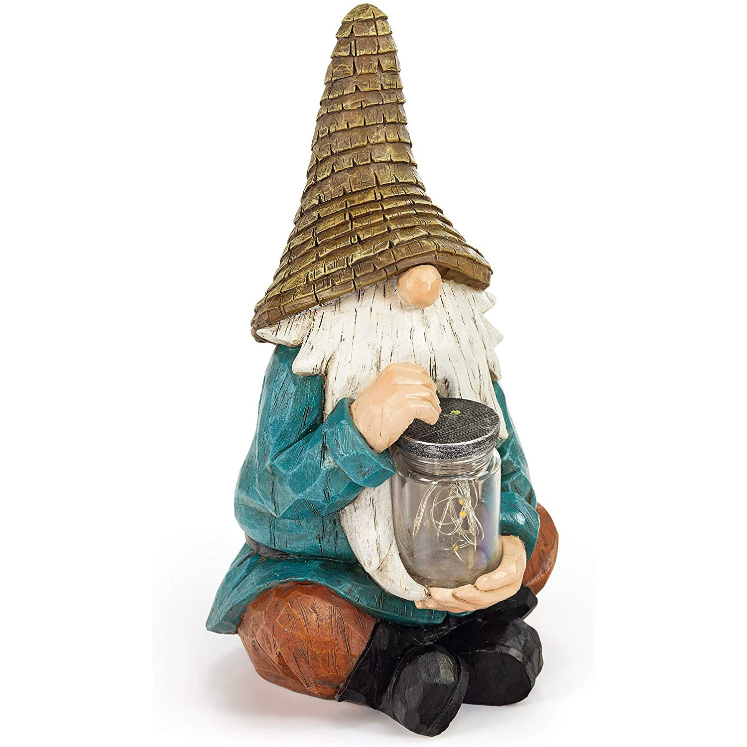 Garden Gnome Statue Resin Elf Outdoor Balcony Garden Style Ornaments Bonsai Miniature Statue Decoration