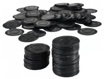 Black Poker Chips / 100-pc High Quality Poker Chips set for kids