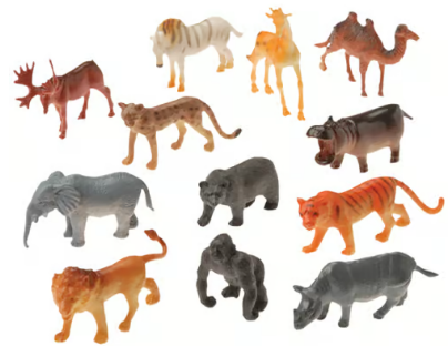 Mini Wild Animals Manufacturer Carton Promotional Gift Plastic Mini Wild Animals Toys Figure