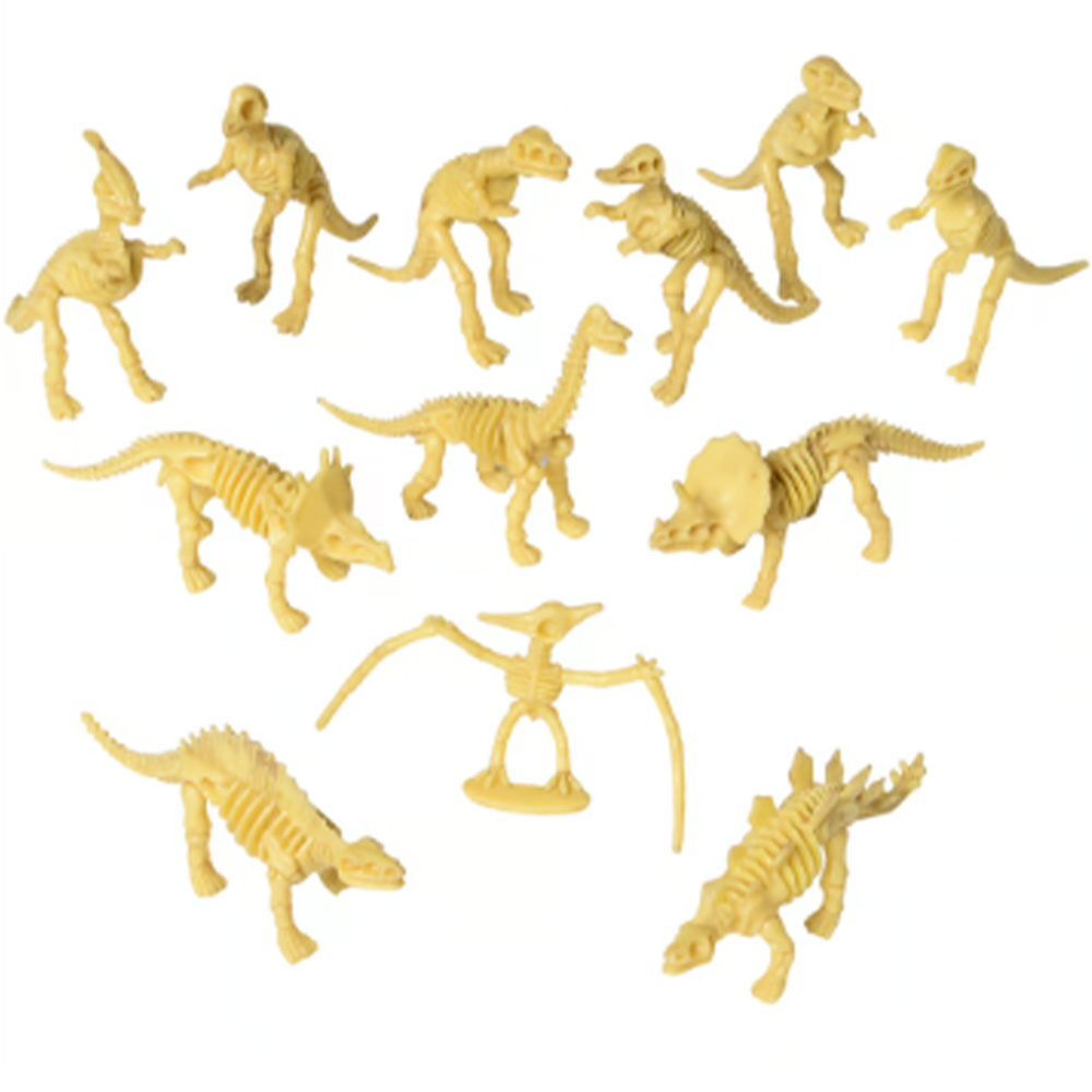 Dinosaur skeleton sculpture other educational toy for kid, Animal & dinosaur fossil model toy set Mini Dinosaur Toy Plastic