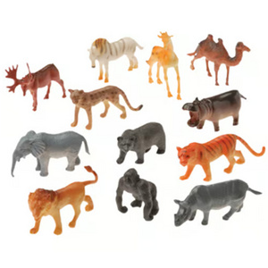 Mini Wild Animals Manufacturer Carton Promotional Gift Plastic Mini Wild Animals Toys Figure