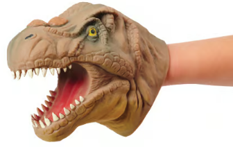 Stretchy Dino Hand Puppets / 6-pc High Quality Hand Puppets Play For Kids | Kids Toy Dinosaur