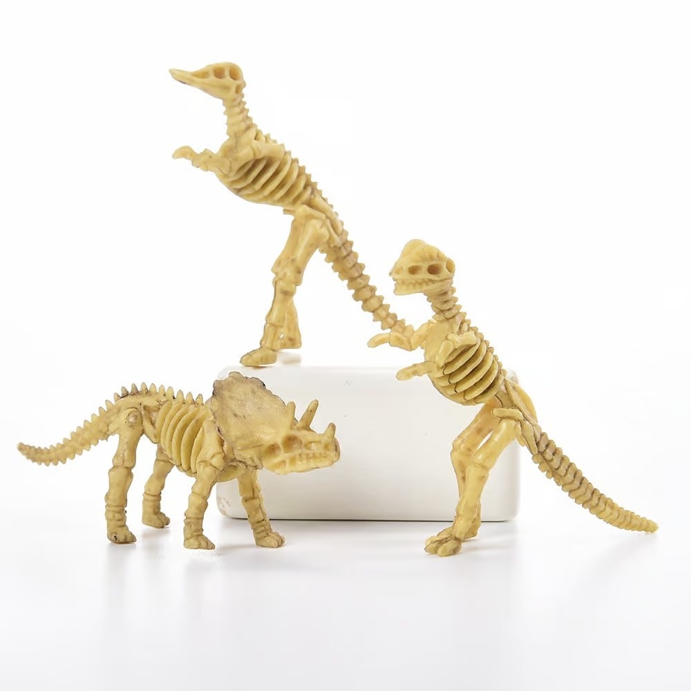 Dinosaur skeleton sculpture other educational toy for kid, Animal & dinosaur fossil model toy set Mini Dinosaur Toy Plastic