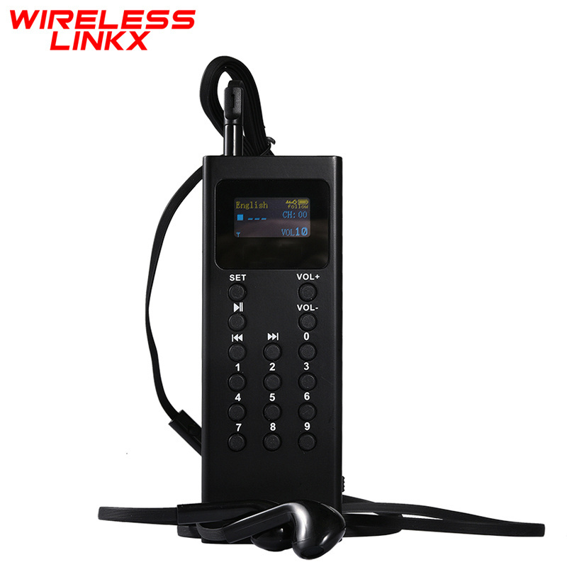 Self guiding 16G capacity multiple language channel audio player audio guide museum