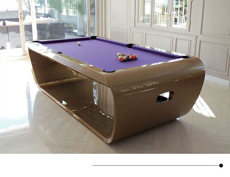 Modern pool Table Billiard Modern multi-functional pool table Simple luxury design Solid wood legs and slate cushions