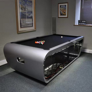 Modern pool Table Billiard Modern multi-functional pool table Simple luxury design Solid wood legs and slate cushions