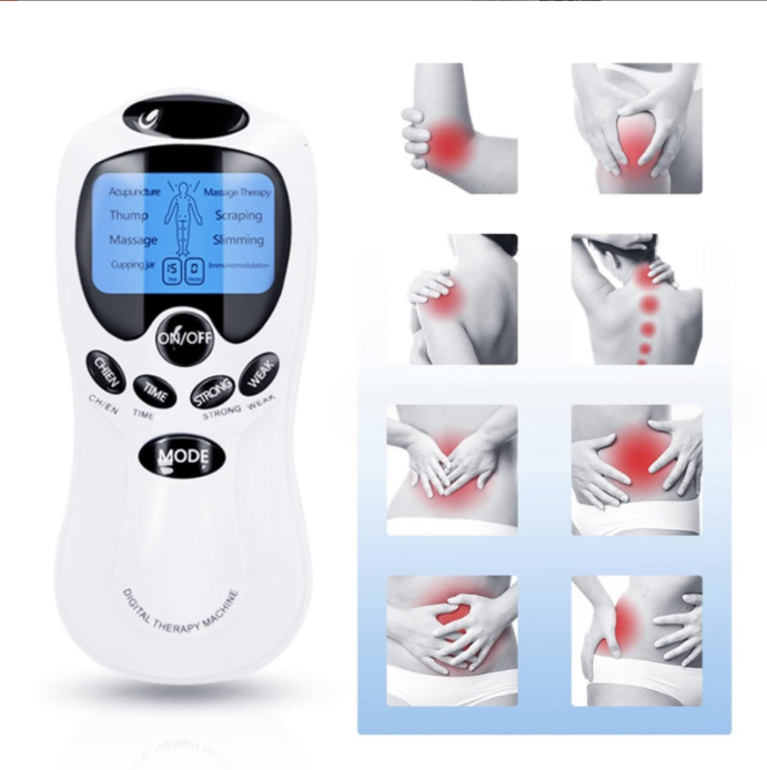 Electric Massage Tens Machine Body Massager Ems Muscle Stimulator Vibrators Meridian Pulse Electrotherapy Physical Therapy Tool