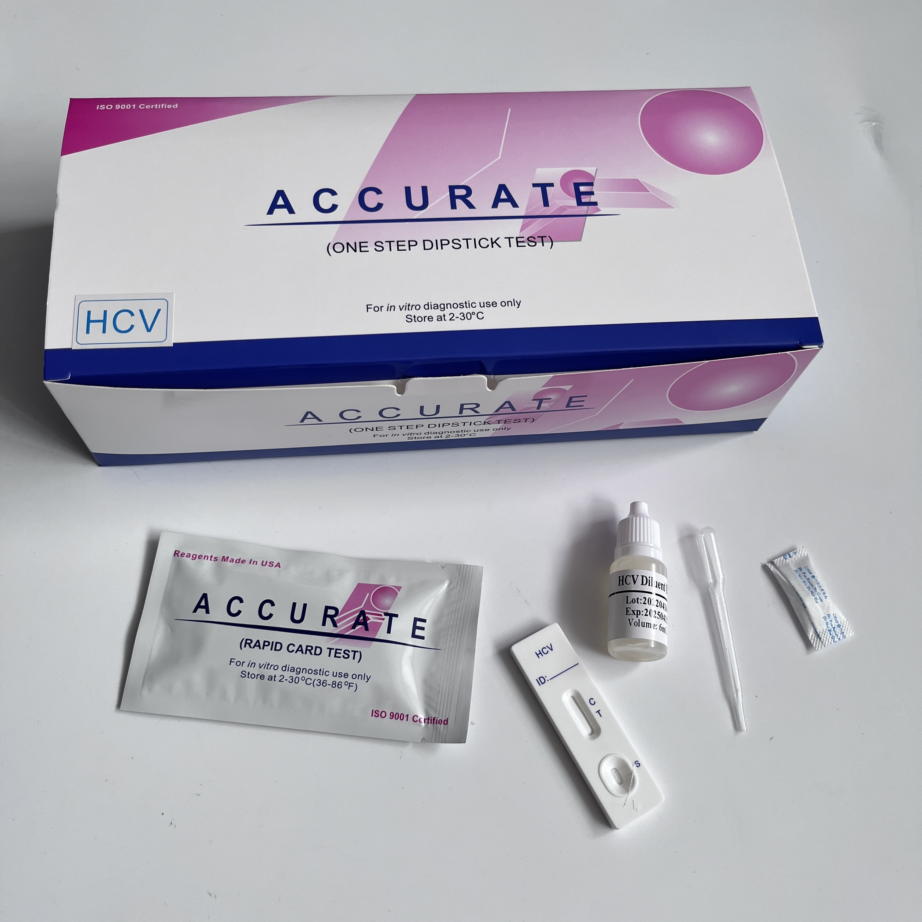 High accurate Quick Infectious Malaria/HCV/HBsAg/Syphilis/HP/HIV Rapid Diagnostic Blood Test Kit Hepatitis B Surface