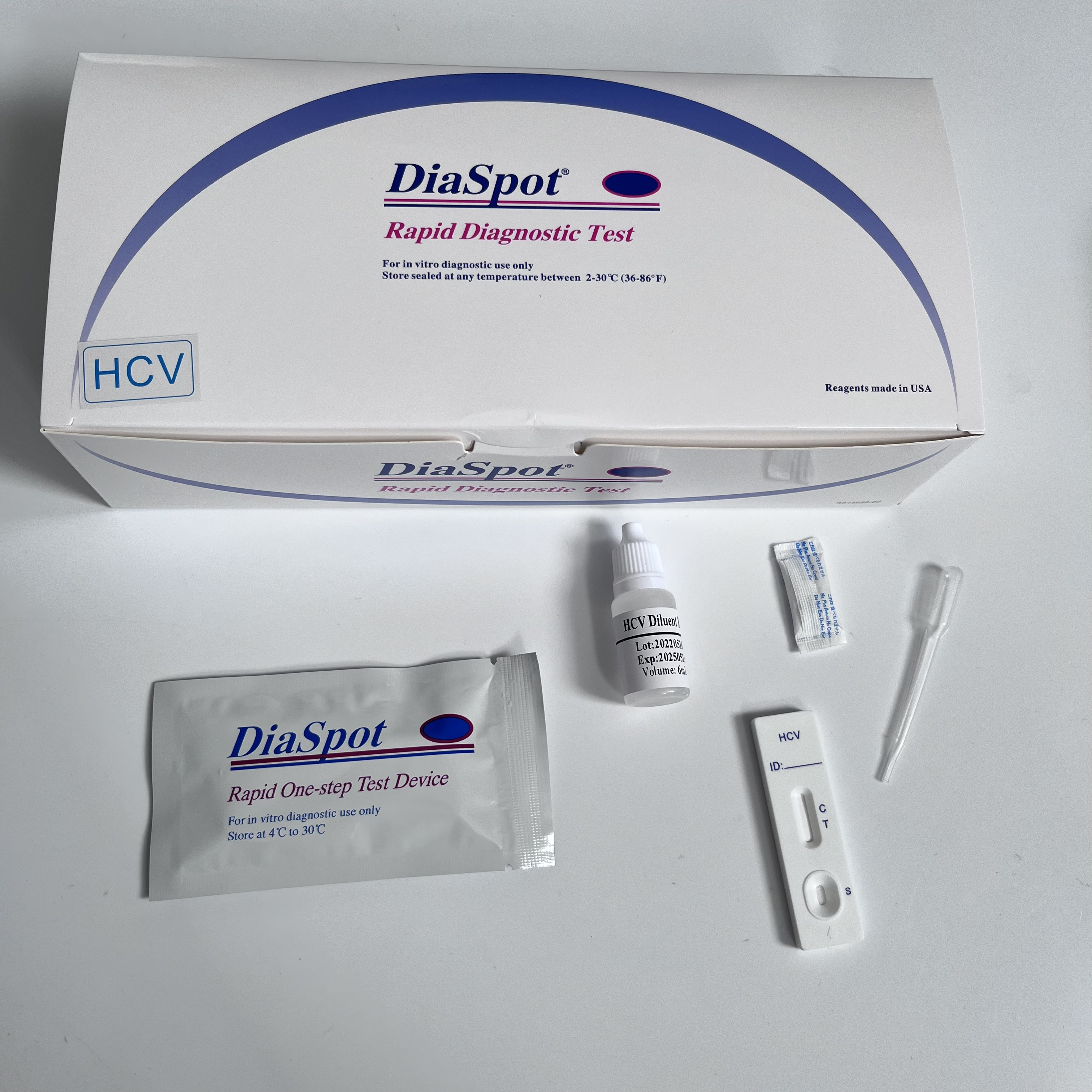 High Accuracy Quick Infectious Disease Detection Test Kit HCV Rapid Diagnostic Blood Test Kit