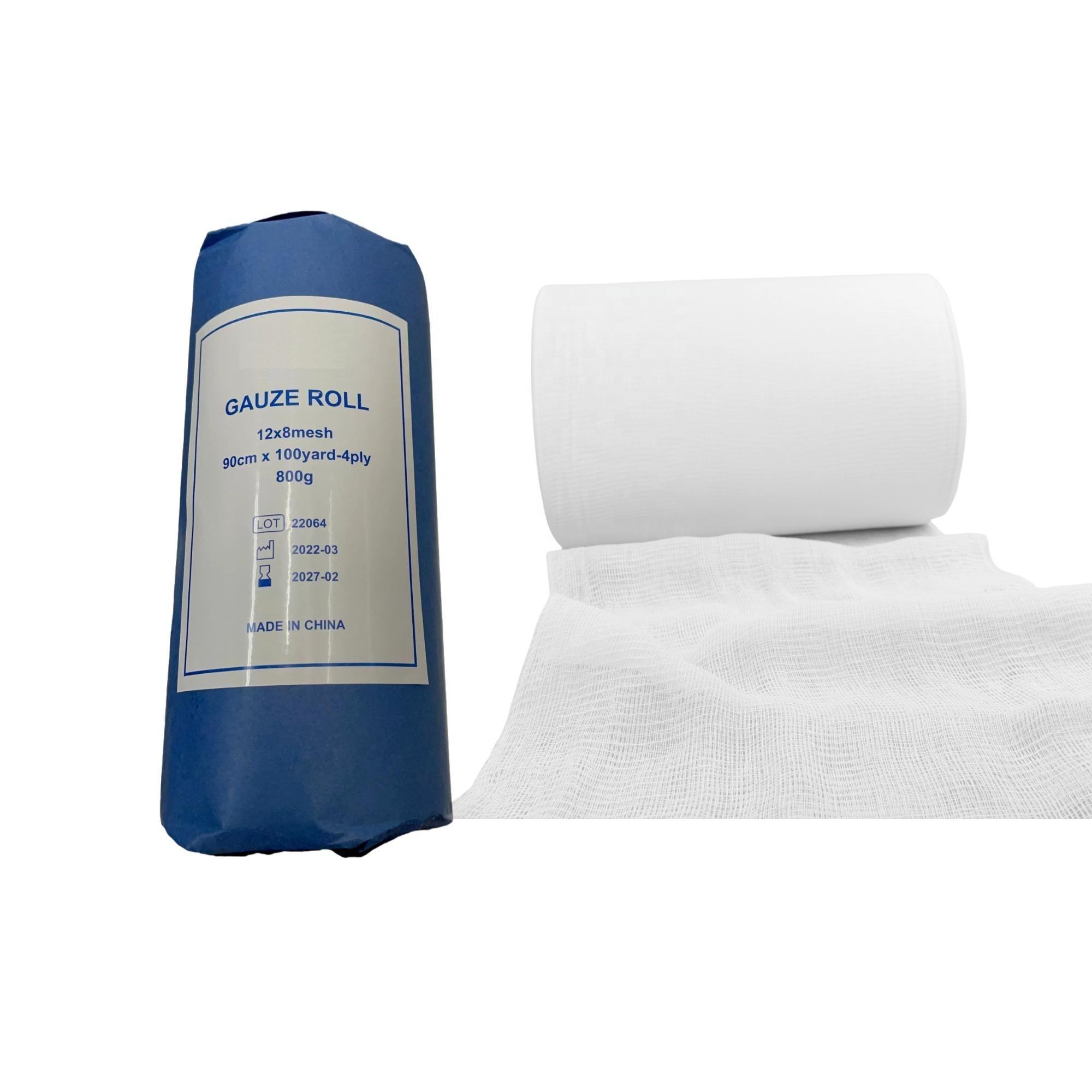 Wholesale Professional High Quality Cheap Medical Sterile Absorbent Hydrophilic Cotton Gauze Roll