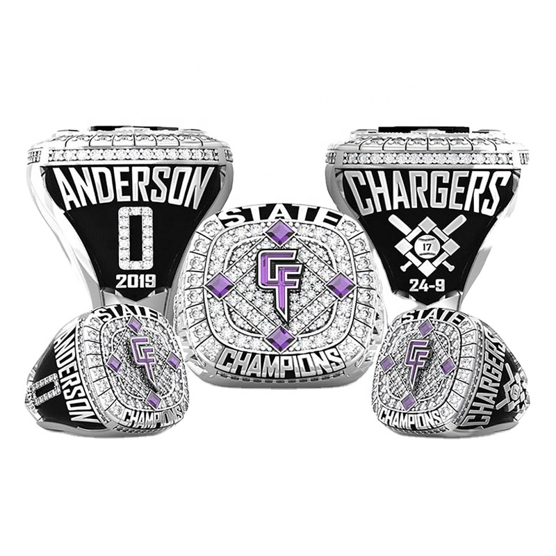 Sports Tournament Championship Ring Baseball Softball Football Basketball Hockey  Custom  Champions Rings