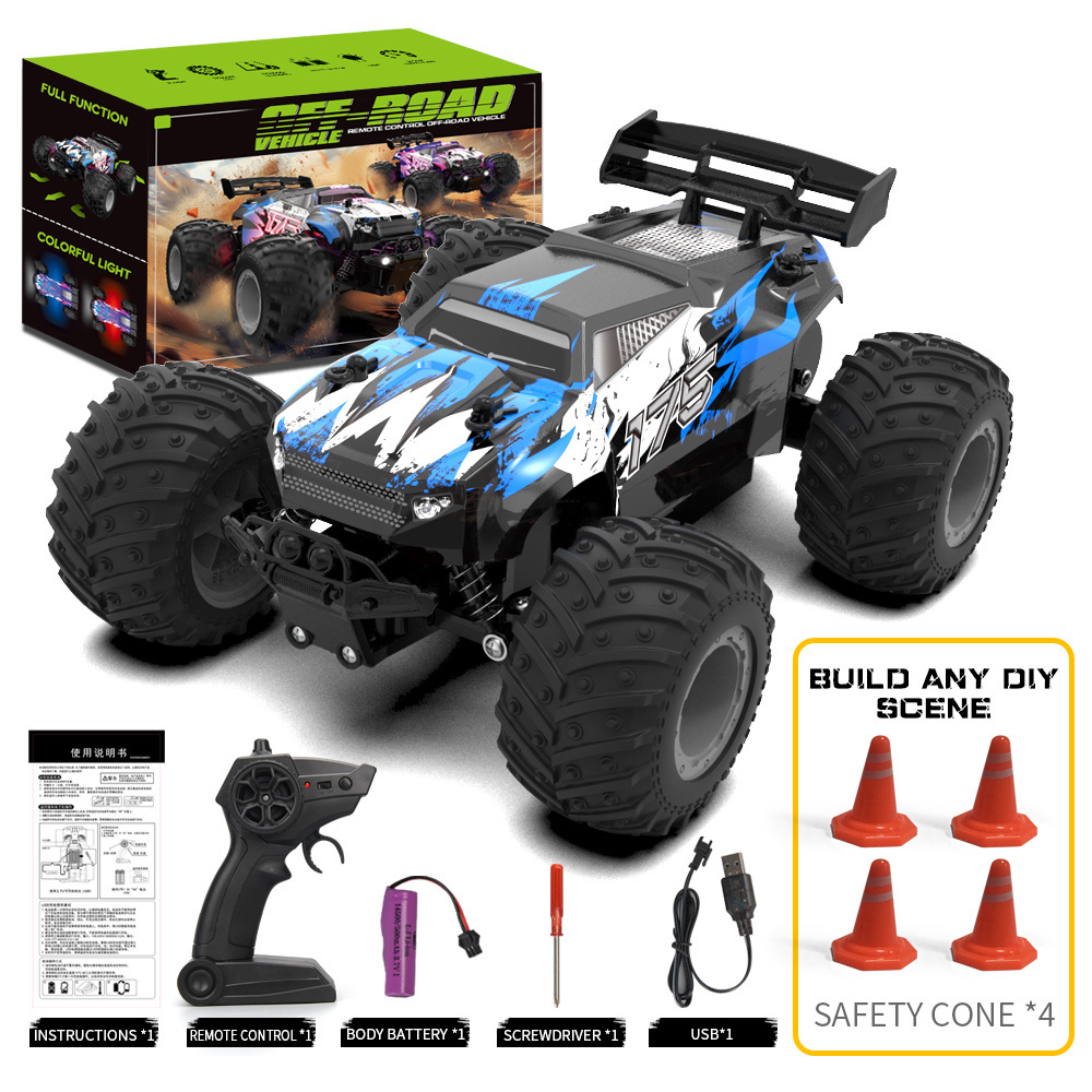 New Arrival JJRC RC Remote Control 2.4G 1:18 Off Road Car LED Lights R/C All Terrains Radio Control Car for Kids