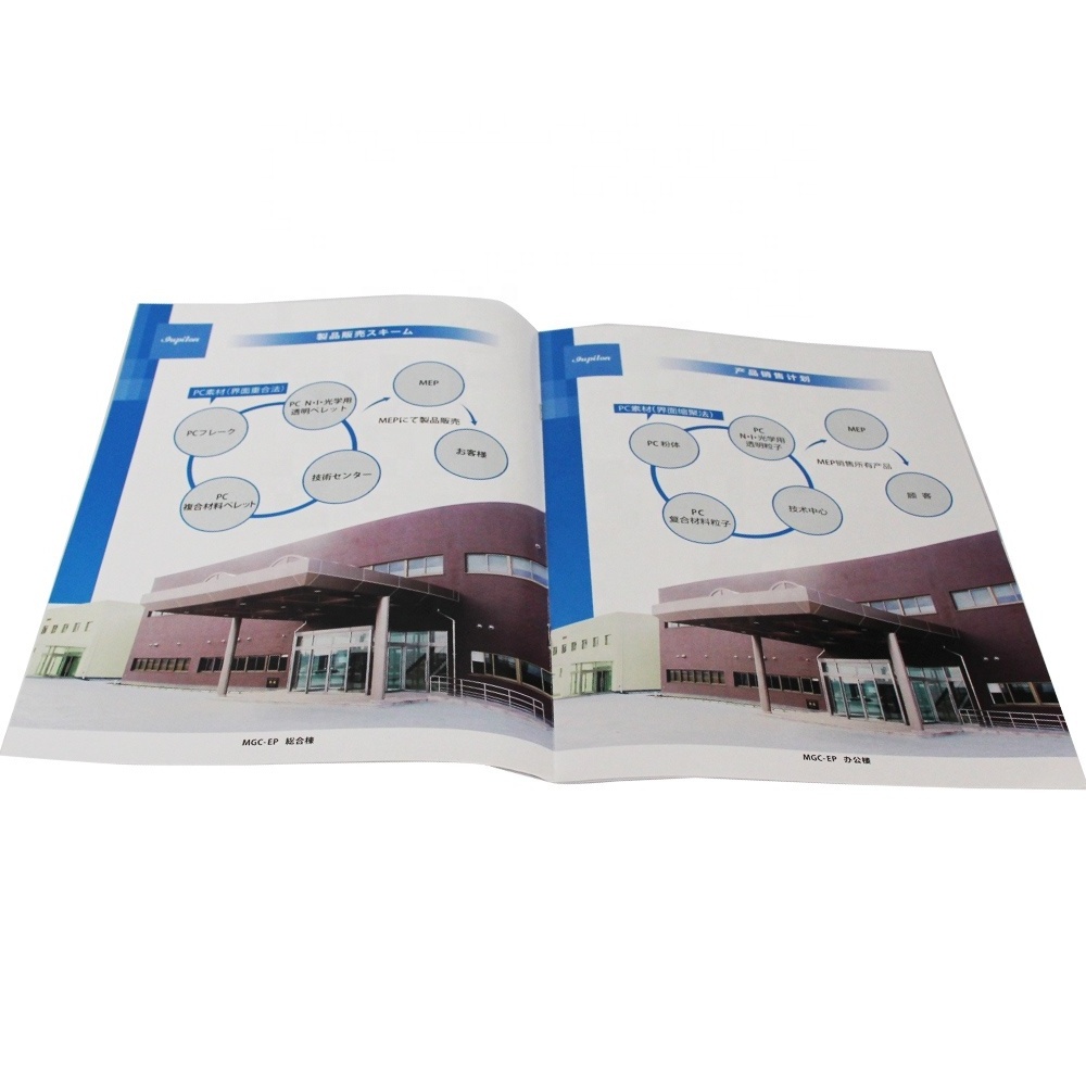 Custom Full Color Product Catalog Book Printing Services Manual Book Printing Perfect Binding