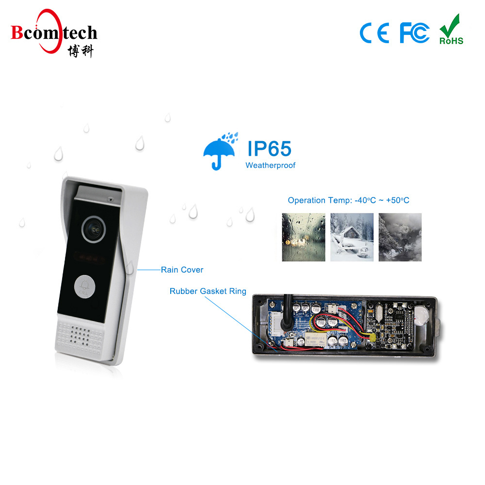 Promotion110 Degree Wide Angle Door Dell Support 32G SD Card 4 Inch Black Bedroom Motion Detection OEM Plug Modern Unlock CN;GUA