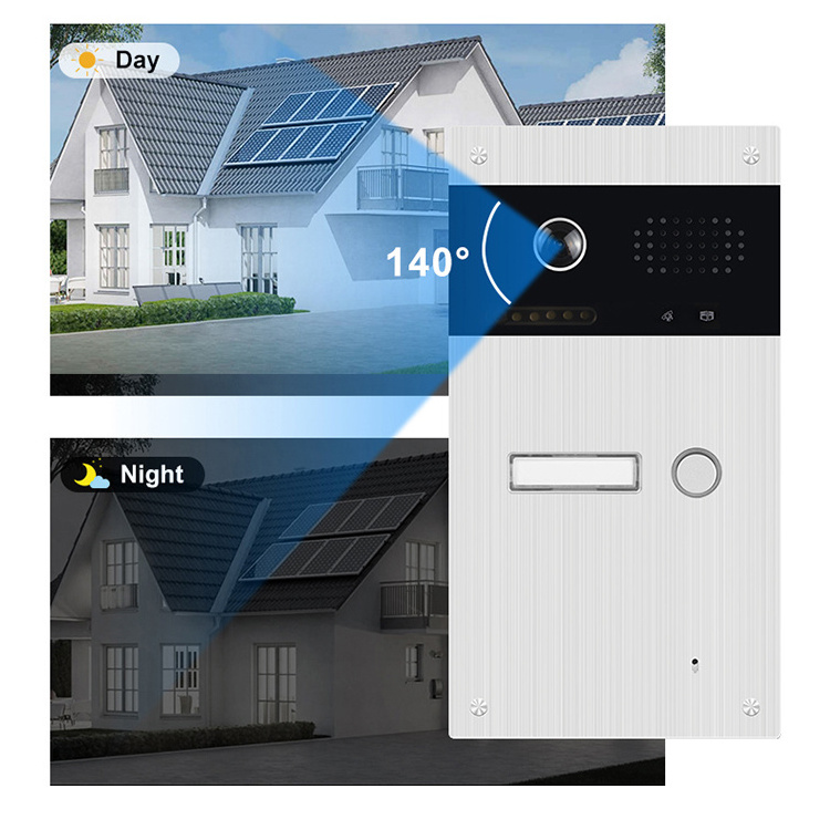 Video Door Phone Intercom System with 7 Inch HD Screen Monitor Night Vision Door Entry System