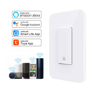 3 Way 10a US Standard Wireless Alexa Google IOT Led Mini Electric 1 Gang Light Tuya Smart Life Wifi Switch