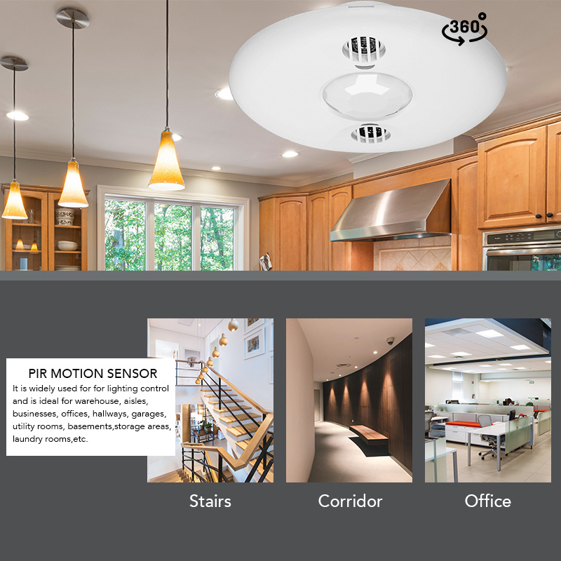360 Degree UL Mini Infrared Detector Ceiling Mounted Wireless Pir ...