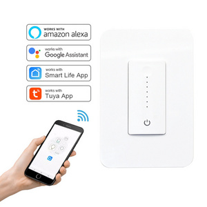 US UK standard alexa google led light tuya dimmer smart home wifi zigbee wall touch switch