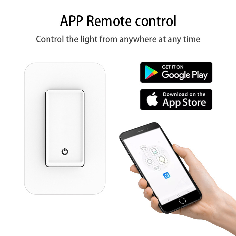 US standard 120v light wifi smart life multifunctional energy home timer tuya control power wall switch