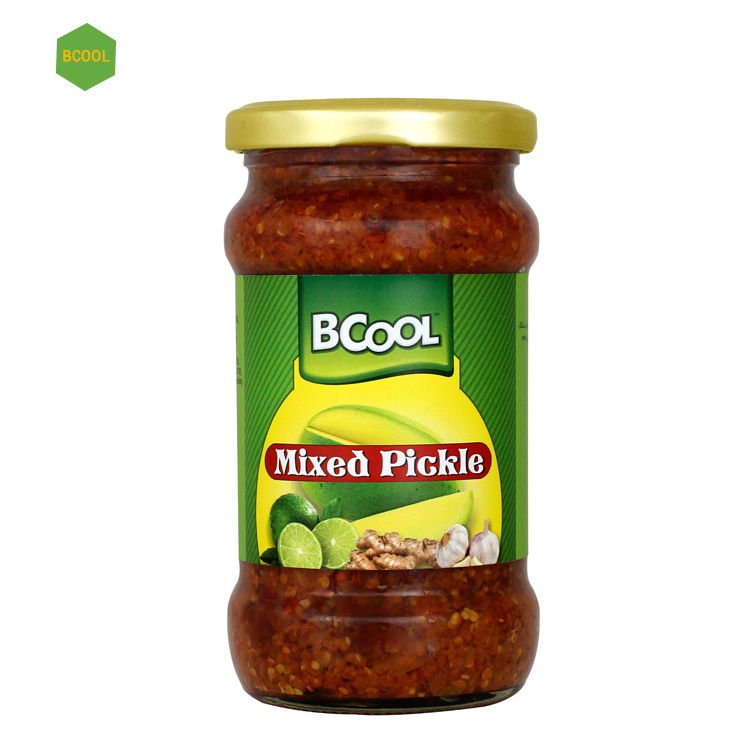 Long Shelf Life Indian Top Brand Mixed Pickle in Jar Packaging