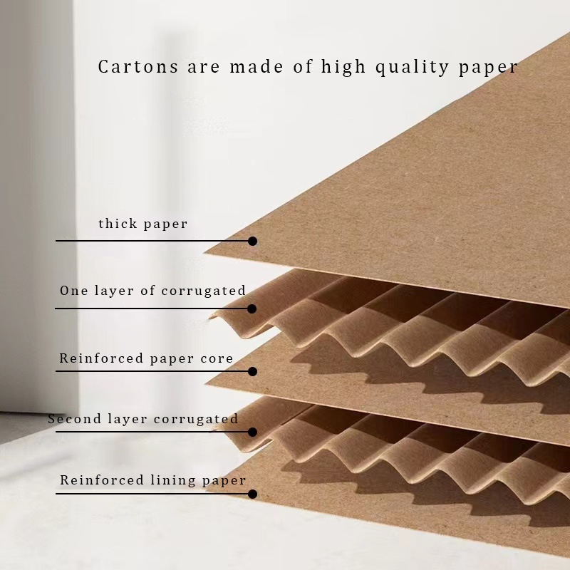 Recyclable Strong Cardboard Shipping Boxes Wholesale Corrugated Cartons Mailing Moving Shipping Boxes  Cardboard carton box