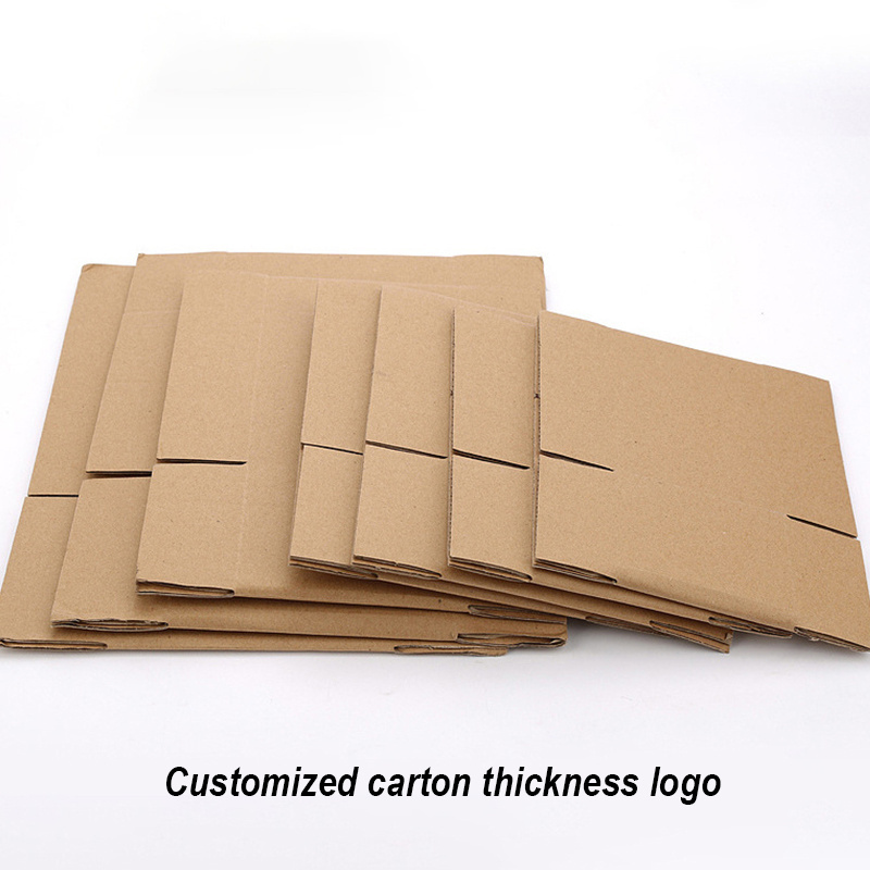 Custom logo printed  Corrugated Packaging recyclable box Cardboard  Strong Brown Moving Corrugated Shipping Boxes Carton Boxes