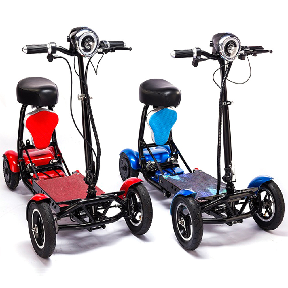 2024 CE ISO Approved Travel Mobility Scooters Electric 4 Wheel Folding Light Weight For Seniors Disabled