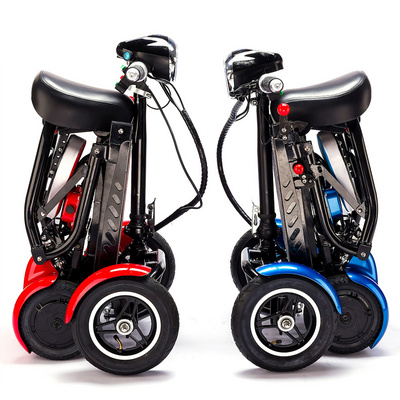 2024 CE ISO Approved Travel Mobility Scooters Electric 4 Wheel Folding Light Weight For Seniors Disabled