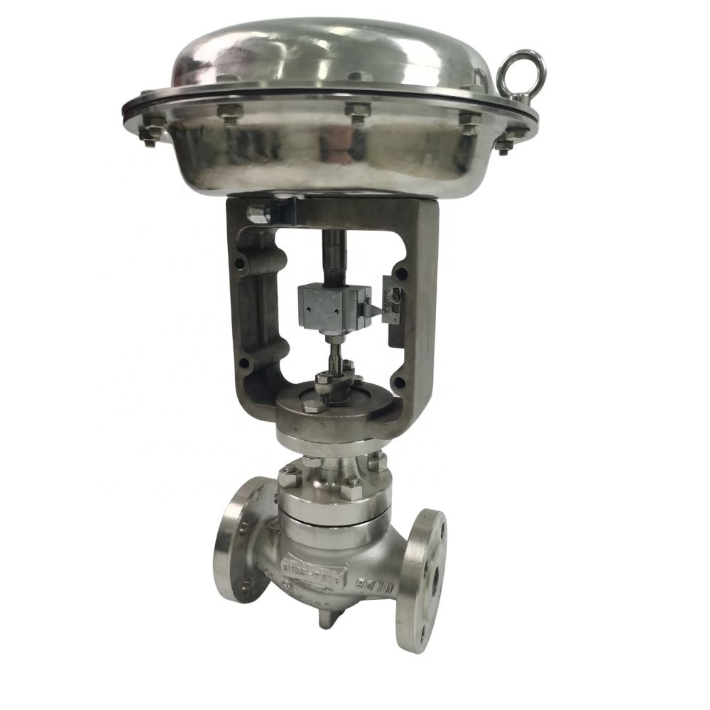 Stainless steel pneumatic control valve with 4-20ma output globe valve supplier in China