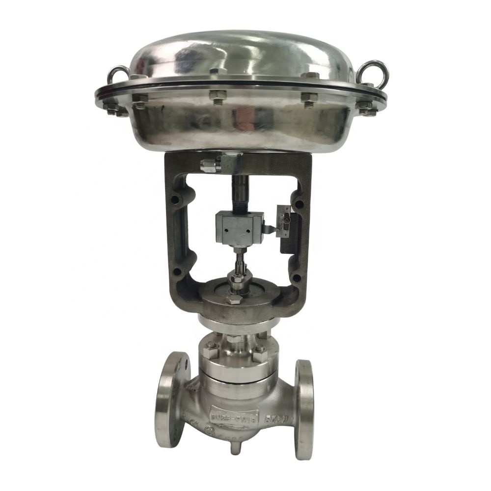 Stainless steel pneumatic control valve with 4-20ma output globe valve supplier in China