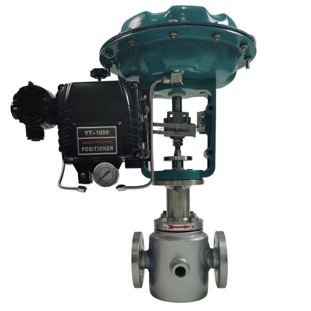 Thermal insulated 2 way pneumatic diaphragm globe control valve for regulating cryogenic liquids