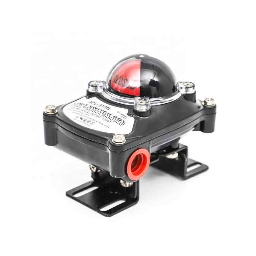 Aluminum die cast body limit switch valve position monitor and limit switch actuator