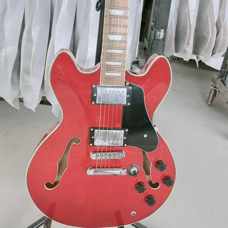 picks red premium pickup fire guitar semi hollow guitar body custom electric guitar 8 string gretsch