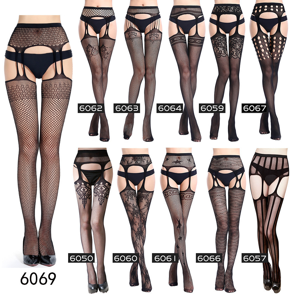 High quality and fashionable high waisted non slip socks, pantyhose, long tube fishing net socks 3