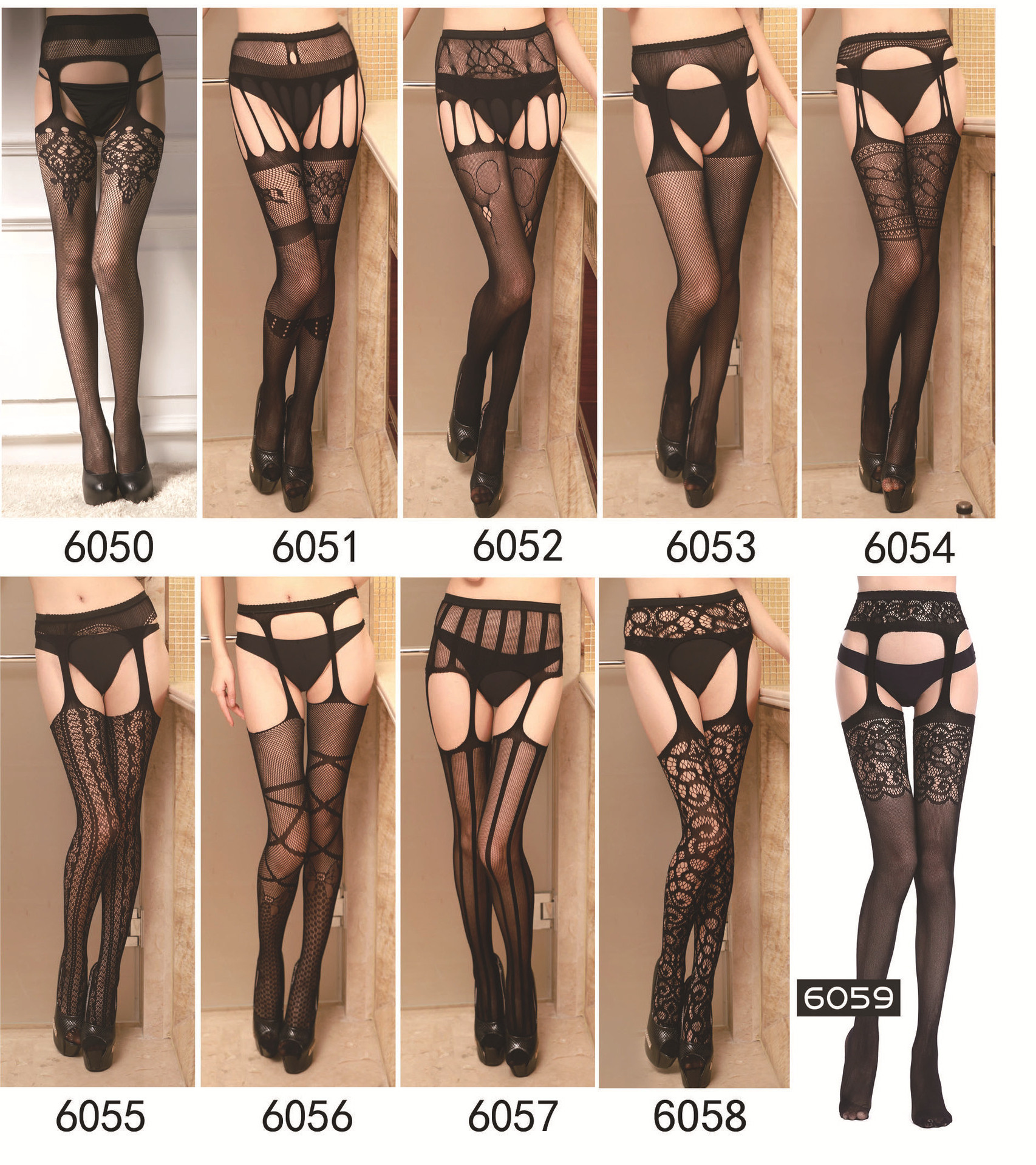 High quality and fashionable high waisted non slip socks, pantyhose, long tube fishing net socks 2