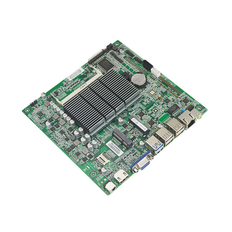 EITX-7120 fanless mini pc industrial motherboard ddr3 2*Mini-PCIE 2*LAN 8*USB VGA  LVDS