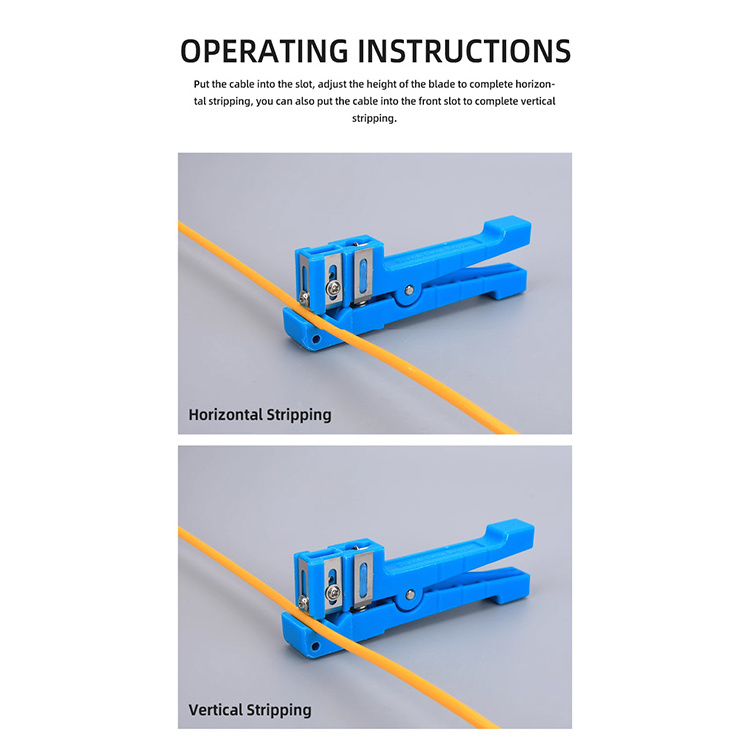 Hot-Sale Fiber Optic Cable Cutter Coax 45-163/45-162 Cable Stripper for indoor bundle cable sheath