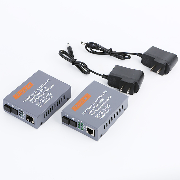 10/100M Fiber Media Converter HTB-3100 Netlink 25km A/B Converter Fiber Optic Media Converter HTB-3100