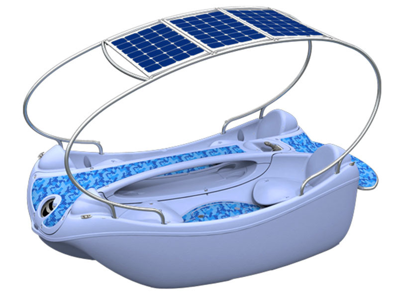 High quality solar electric pedal boat economy water solar powered electric boat for sale