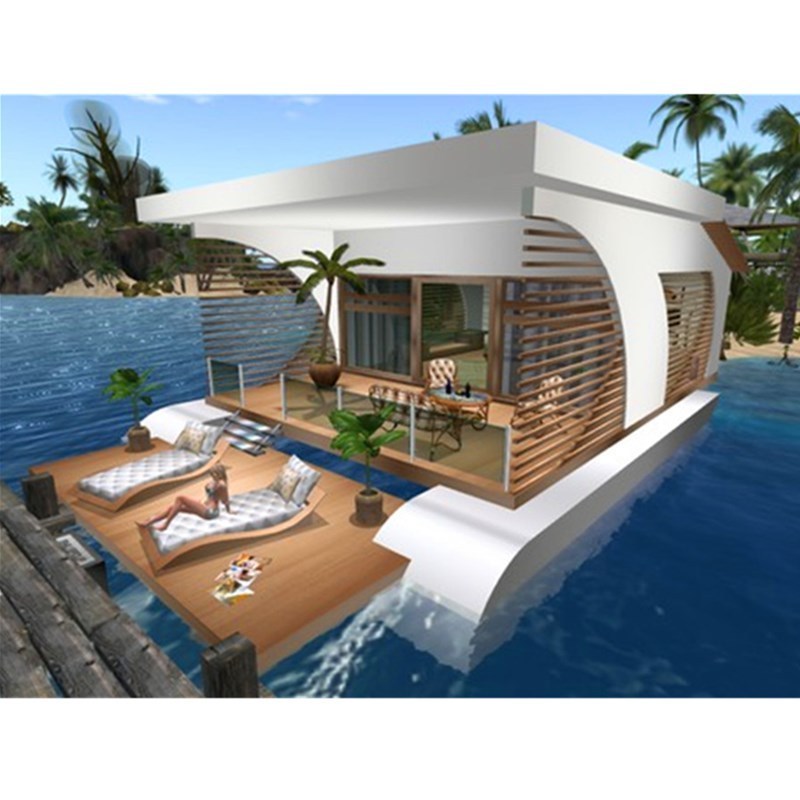 Water Building Floating Home Mobile Homes Floating Hotel Floating Restaurant Prefab Villa Modular Home On Water With Furniture